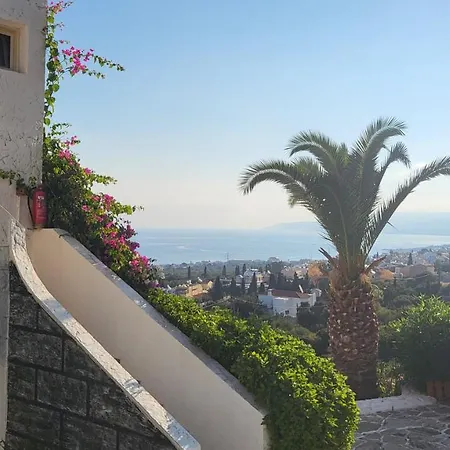 One Private With Stunning Full Sea View, Shared Pool And Ac 赫索尼索斯